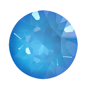 1088 Swarovski Pointed Back Chaton Round Stones, Crystal Electric Blue Ignite (001 L134I)