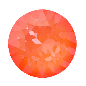 1088 Swarovski Pointed Back Chaton Round Stones, Crystal Electric Orange Ignite (001 L136I)