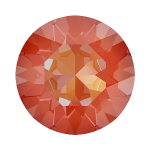 1088 Swarovski Pointed Back Chaton Round Stones, Crystal Orange Glow DeLite (001 L146D)