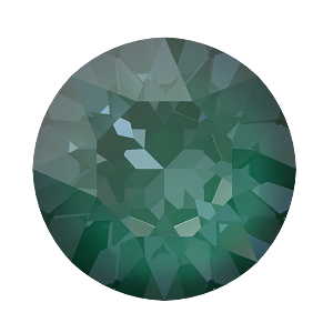 1088 Swarovski Pointed Back Chaton Round Stones, Crystal Pine Green Ignite (001 L170I)