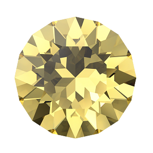 1028 & 1088 Swarovski Pointed Back Chaton Round Stones, ReCreated Dark Jonquil (1407)