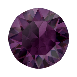 1088 Swarovski Pointed Back Chaton Round Stones, Amethyst Ignite (204 IGNIT)