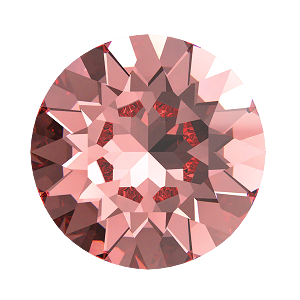 1028 & 1088 Swarovski Pointed Back Chaton Round Stones, Rose Peach (262)