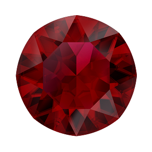 1088 Swarovski Pointed Back Chaton Round Stones, Scarlet Ignite (276 IGNIT)