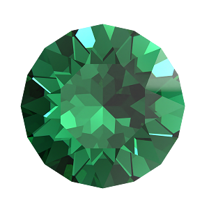 1028 & 1088 Swarovski Pointed Back Chaton Round Stones, Majestic Green (336)