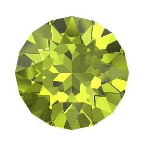 1088 Swarovski Pointed Back Chaton Round Stones, Citrus Green (337)