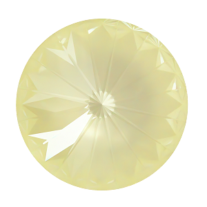 1122 Swarovski Rivoli Chaton & Round Stones, Crystal Soft Yellow Ignite (001 L169I)