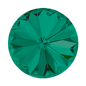 1122 Swarovski Rivoli Chaton & Round Stones, Emerald (205)