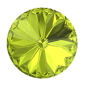 1122 Swarovski Rivoli Chaton & Round Stones, Citrus Green (337)