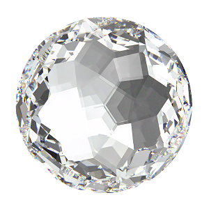 1383 Swarovski Fantasy Round Stones, Crystal (001)