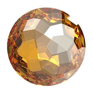 1383 Swarovski Fantasy Round Stones, Crystal Golden Shadow (001 GSHA)
