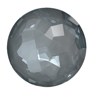 1383 Swarovski Fantasy Round Stones, Crystal Dark Grey Ignite (001 L111I)