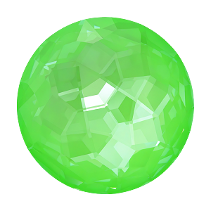 1383 Swarovski Fantasy Round Stones, Crystal Electric Green Ignite (001 L135I)