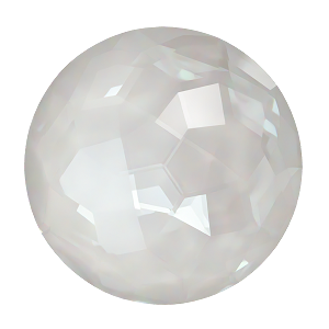 1383 Swarovski Fantasy Round Stones, Crystal Electric White Ignite (001 L139I)