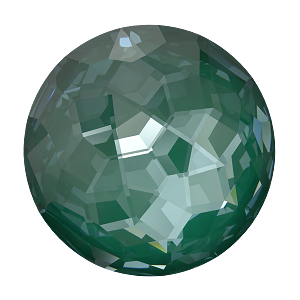 1383 Swarovski Fantasy Round Stones, Crystal Pine Green Ignite (001 L170I)