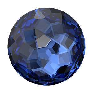 1383 Swarovski Fantasy Round Stones, ReCreated Dark Sapphire (1404)