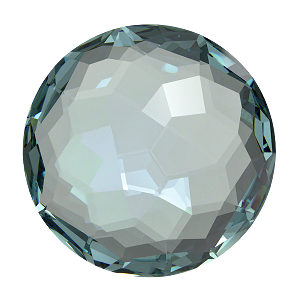 1383 Swarovski Fantasy Round Stones, Aquamarine Ignite (202 IGNIT)