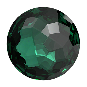 1383 Swarovski Fantasy Round Stones, Emerald (205)