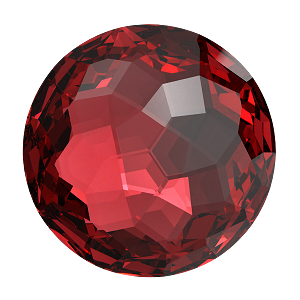 1383 Swarovski Fantasy Round Stones, Scarlet (276)