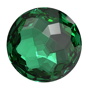 1383 Swarovski Fantasy Round Stones, Majestic Green (336)