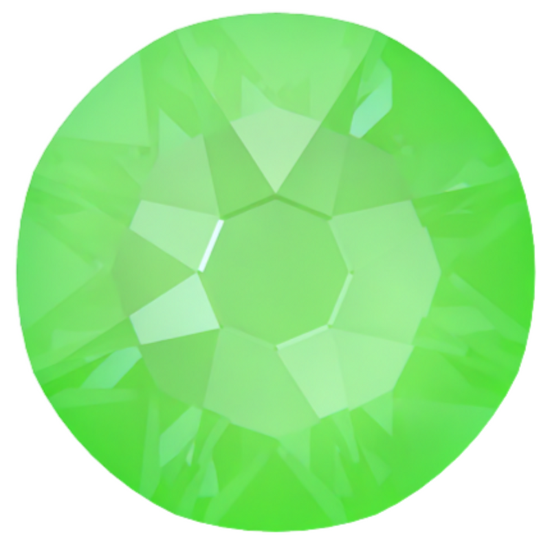 2058 & 2088 Swarovski Flatback No Hotfix, Crystal Electric Green Ignite (001 L135I)