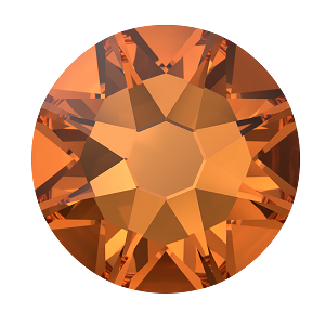 2000, 2058 & 2088 Swarovski Flatback No Hotfix, Dark Orange (1202)