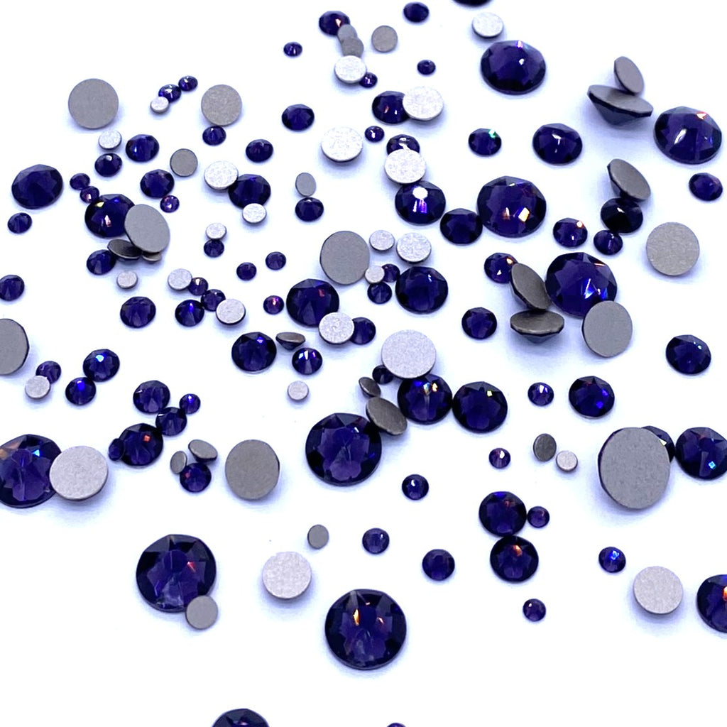 2058 & 2088 Swarovski Flatback No Hotfix Mix Sizes, Purple Velvet (277)