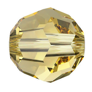 5000 Swarovski Round Beads, ReCreated Dark Jonquil (1407)