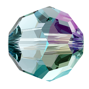 5000 Swarovski Round Beads, Aquamarine Shimmer (202 SHIM)