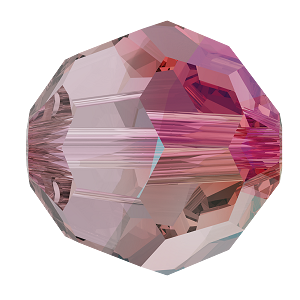 5000 Swarovski Round Beads, Light Amethyst Shimmer (212 SHIM)