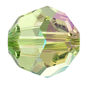 5000 Swarovski Round Beads, Peridot Shimmer (214 SHIM)