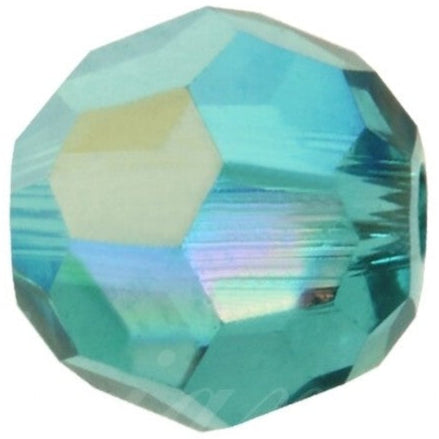 5000 Swarovski Round Beads, Blue Zircon AB (229 AB)