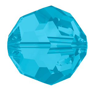 5000 Swarovski Round Beads, Caribbean Blue Opal (394)