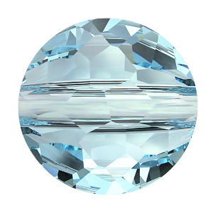 5034 Swarovski Fantasy Round Beads, Aquamarine (202)