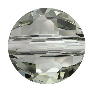 5034 Swarovski Fantasy Round Beads, Black Diamond (215)