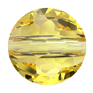 5034 Swarovski Fantasy Round Beads, Light Topaz (226)