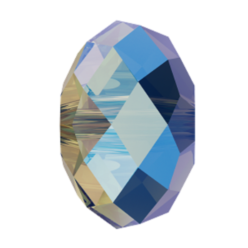 5040 Swarovski Briolette Beads, Black Diamond Shimmer 2x (215 SHIM2)