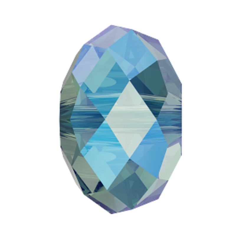 5040 Swarovski Briolette Beads, Erinite Shimmer 2x (360 SHIM2)