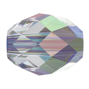 5044 Swarovski Olive Briolette Beads, Crystal AB (001 AB)