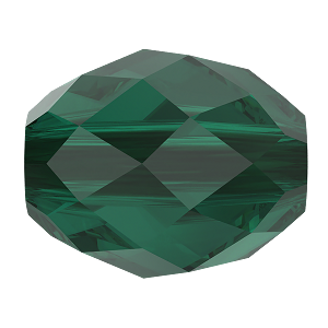 5044 Swarovski Olive Briolette Beads, Emerald (205)