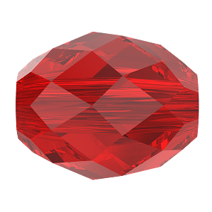 5044 Swarovski Olive Briolette Beads, Light Siam (227)