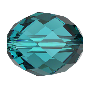 5044 Swarovski Olive Briolette Beads, Blue Zircon (229)