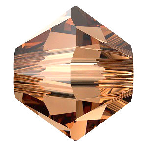 5328 Swarovski Bicone Beads, ReCreated Light Smoked Topaz (1402)