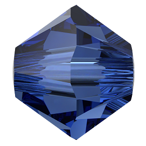 5328 Swarovski Bicone Beads, ReCreated Dark Sapphire (1404)