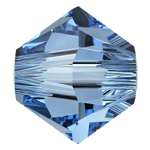 5328 Swarovski Bicone Beads, ReCreated Ice Blue (1405)