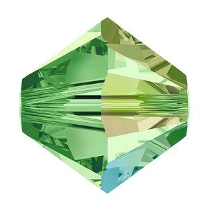 5328 Swarovski Bicone Beads, ReCreated Peridot AB (1408 AB)