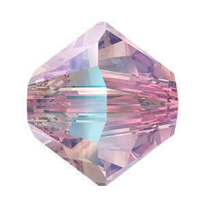 5328 Swarovski Bicone Beads, Light Rose Shimmer 2x (223 SHIM2)