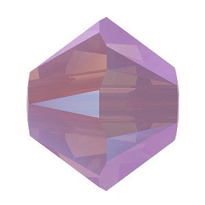 5328 Swarovski Bicone Beads, Rose Water Opal Shimmer 2x (395 SHIM2)