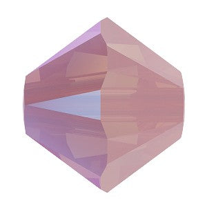 5328 Swarovski Bicone Beads, Rose Water Opal Shimmer (395 SHIM)