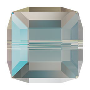 5601 Swarovski Cube Beads, Crystal Shimmer B (001 SHIMB)